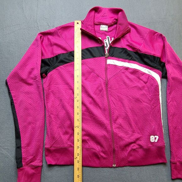 Women’s Nike Full Zip Pullover Pink Black & White Jacket XL 16-18 - Picture 5 of 9